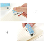 Deli Creative Stationery Agrafeuse géométrique Agrafeuse de mode colorée Fournitures scolaires et de bureau petite, taille : 4,9 x 2,2 cm, livraison de couleur aléatoire, 4,9 x 2,2 cm