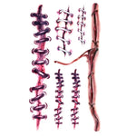 10pcs S-169 Halloween Terreur Réaliste Blessure Cicatrice Autocollant Tatouage Temporaire, S-169/10pcs