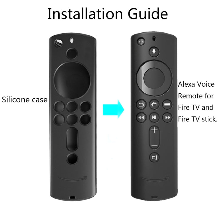 Housse de télécommande en silicone lavable antidérapante pour télécommande Amazon Fire TV