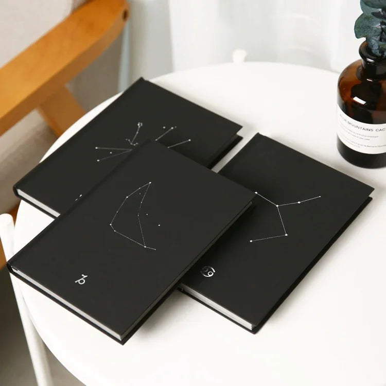 Carnet papier des douze constellations, journal simple étudiant, bloc-notes, carnet de croquis graffiti, motif aléatoire