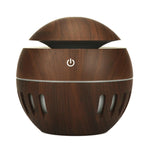 Humidificateur USB motif grain de bois évidé, lampe d'aromathérapie sept couleurs, pulvérisateur d'alcool automatique avec télécommande (bleu ciel), HC0372A, HC0372B, HC0372C, HC0372D, HC0372F, HC0372G, HC0372H, HC0372I, HC0372J, HC0372K