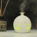 Humidificateur USB motif grain de bois évidé, lampe d'aromathérapie sept couleurs, pulvérisateur d'alcool automatique avec télécommande (bleu ciel), HC0372A, HC0372B, HC0372C, HC0372D, HC0372F, HC0372G, HC0372H, HC0372I, HC0372J, HC0372K