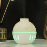 Humidificateur USB motif grain de bois évidé, lampe d'aromathérapie sept couleurs, pulvérisateur d'alcool automatique avec télécommande (bleu ciel), HC0372A, HC0372B, HC0372C, HC0372D, HC0372F, HC0372G, HC0372H, HC0372I, HC0372J, HC0372K