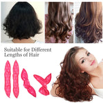 20 bigoudis mignons en forme de vague, avec oreilles de lapin, pour cheveux
