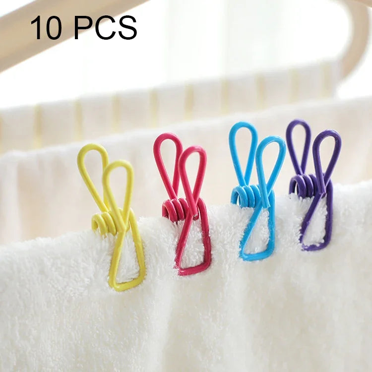 10 pinces à linge polyvalentes pour la décoration de la maison et l'accrochage de photos, livraison de couleurs aléatoires, pinces à linge