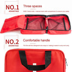 Trousse de survie et de sauvetage portable 234 en 1 pour la maison et l'extérieur, 26x18x8cm (vert), 26x18x8cm (rouge)