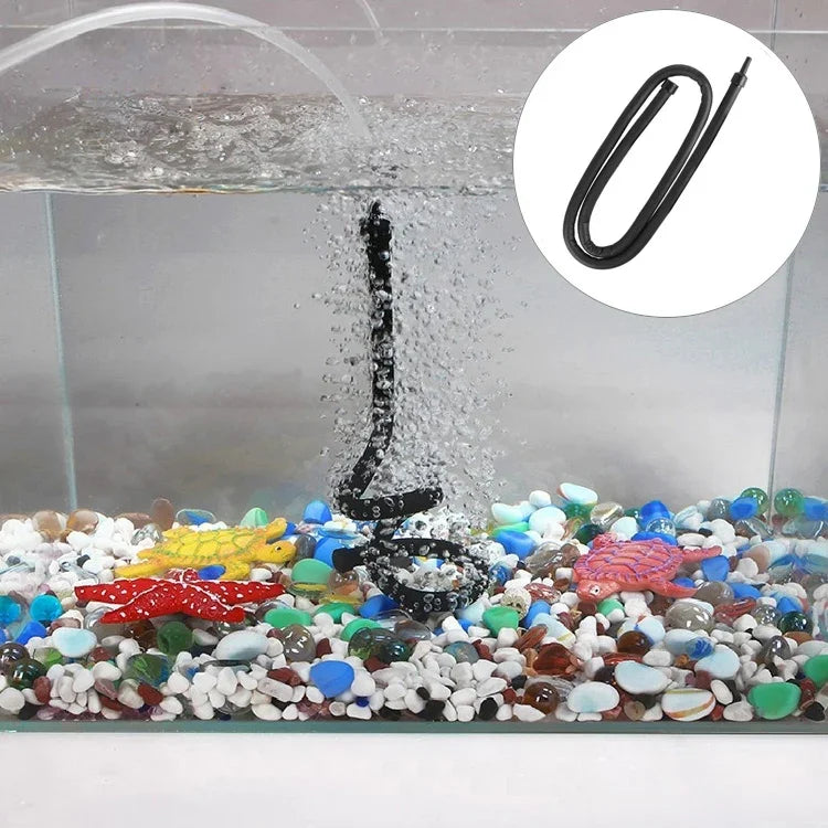 Tuyau barre à bulles pompe aquarium tête unique 60cm Accessoires aquarium diffuseur bande oxygène air pour aquariums et bacs à poissons, tête unique 60cm