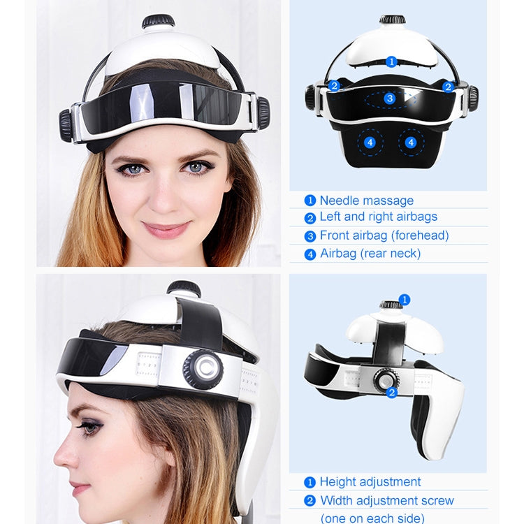 Appareil de massage de tête à pression d'air électronique, casque de massage avec musique relaxante, prise US, HC06285, HC06285EU, HC06285UK