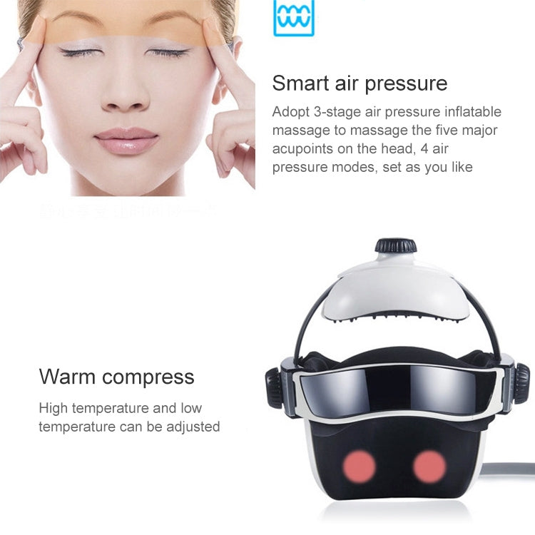 Appareil de massage de tête à pression d'air électronique, casque de massage avec musique relaxante, prise US, HC06285, HC06285EU, HC06285UK