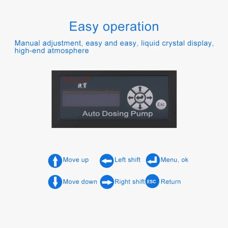 Jebao DP-4 Pompe doseuse automatique 7.5W Pompe péristaltique Doseur 4 canaux Aquarium Récif corallien Distributeur automatique de liquide, prise US, DP-4 7.5W
