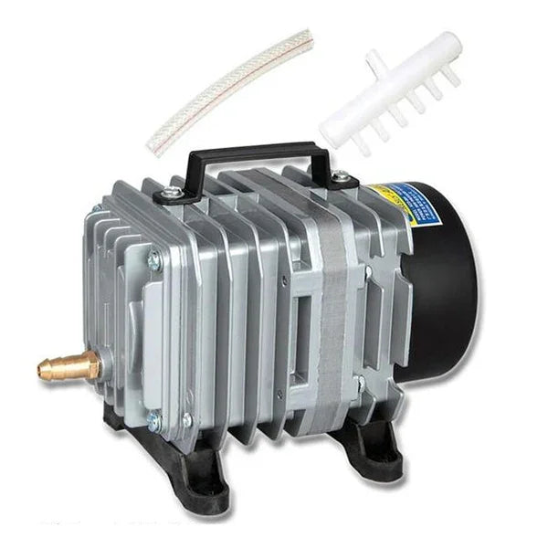 ACO-004 Pompe à Air Électromagnétique 58W 75L/Min Compresseur Aquarium Fruits de Mer Augmentation du Flux d'Oxygène, Prise US, ACO-004