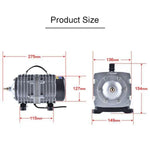 ACO-008 Pompe à Air Électromagnétique 120W 110L/Min Compresseur Aquarium Fruits de Mer Augmentation du Flux d'Oxygène, Prise US, ACO-008