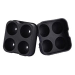 Moule à glaçons sphériques en silicone à 4 cavités, forme sphérique