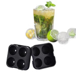 Moule à glaçons sphériques en silicone à 4 cavités, forme sphérique