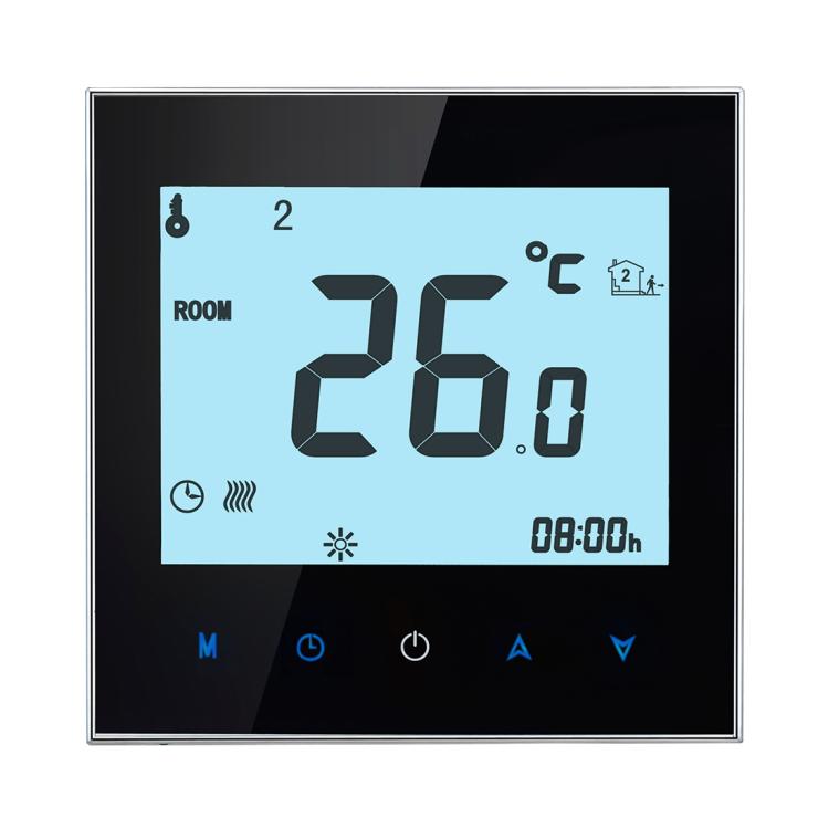 Thermostat de chauffage d'eau à charge 3A BHT-1000-GA-WIFI Type tactile LCD numérique WiFi, Affichage Horloge / Température / Périodes / Heure / Semaine / Chauffage etc., BHT-1000 3A (Noir), BHT-1000 3A (Blanc)