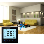 Thermostat de chauffage d'eau à charge 3A BHT-1000-GA-WIFI Type tactile LCD numérique WiFi, Affichage Horloge / Température / Périodes / Heure / Semaine / Chauffage etc., BHT-1000 3A (Noir), BHT-1000 3A (Blanc)