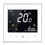 Thermostat de chauffage électronique à charge 16A BHT-3001 avec écran LCD, capteur, affichage de l'horloge / température / heure / semaine / chauffage, etc., BHT-3001 16A (Noir), BHT-3001 16A (Blanc)