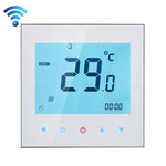 BHT-1000-GB-WIFI Thermostat de chauffage électronique tactile LCD WiFi type chauffage charge 16A avec capteur, affichage horloge / température / périodes / heure / semaine / chauffage etc., BHT-1000 16A (Noir), BHT-1000 16A (Blanc)