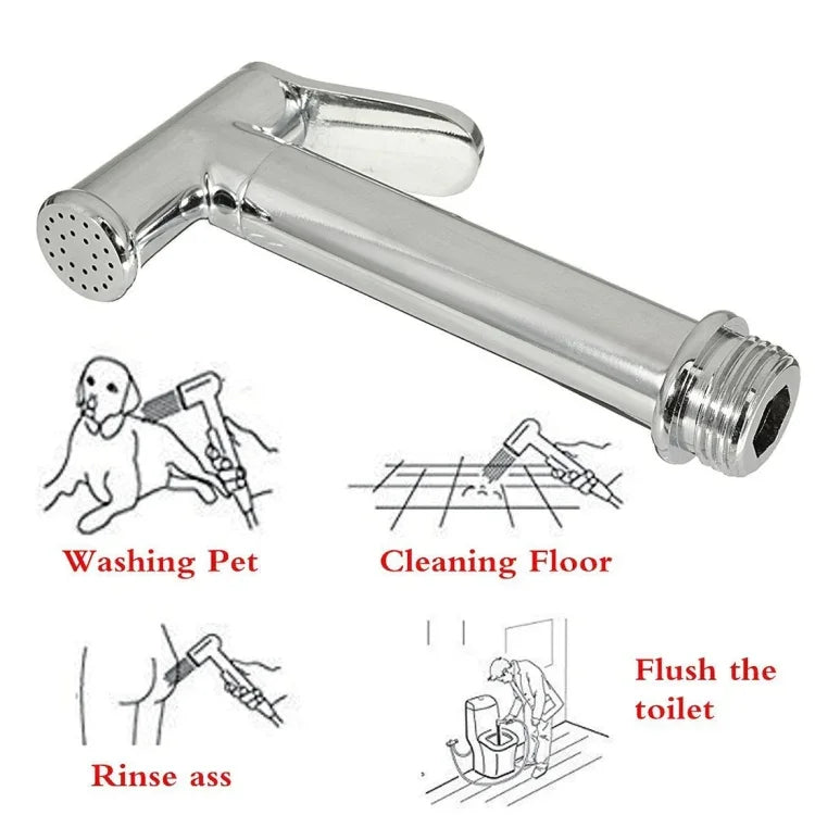 Pulvérisateur bidet manuel pour toilettes, salle de bain / cuisine / jardin / douche pour animaux, pulvérisateur bidet