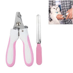 Coupe-griffes et polisseuse pour animaux, Taille : S, Rose