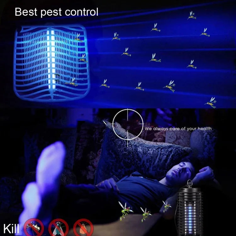 Tueur d'insectes électrique à micro-ondes 3W avec lampe piège, contrôle des moustiques, mouches et insectes, AC 220V, prise EU