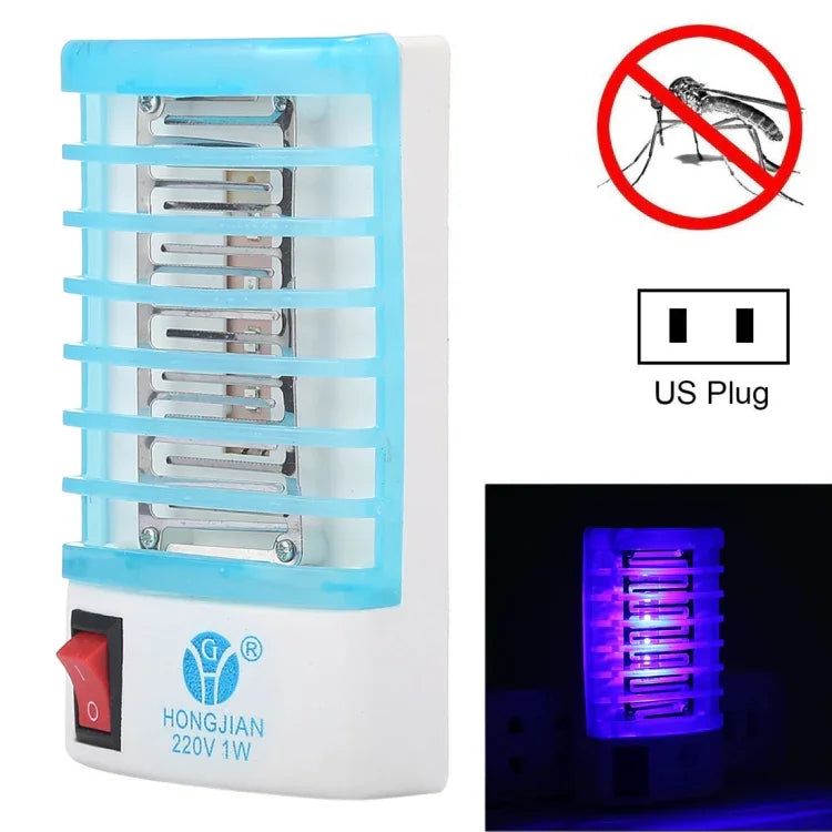Lampe de nuit tue-moustiques efficace à 4 LED lumière bleue, prise US, AC110V, prise US