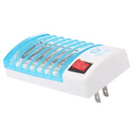 Lampe de nuit tue-moustiques efficace à 4 LED lumière bleue, prise US, AC110V, prise US