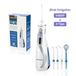 Irrigateur buccal dentaire sans fil rechargeable USB Waterpulse V400Plus, V400Plus, prise : UK