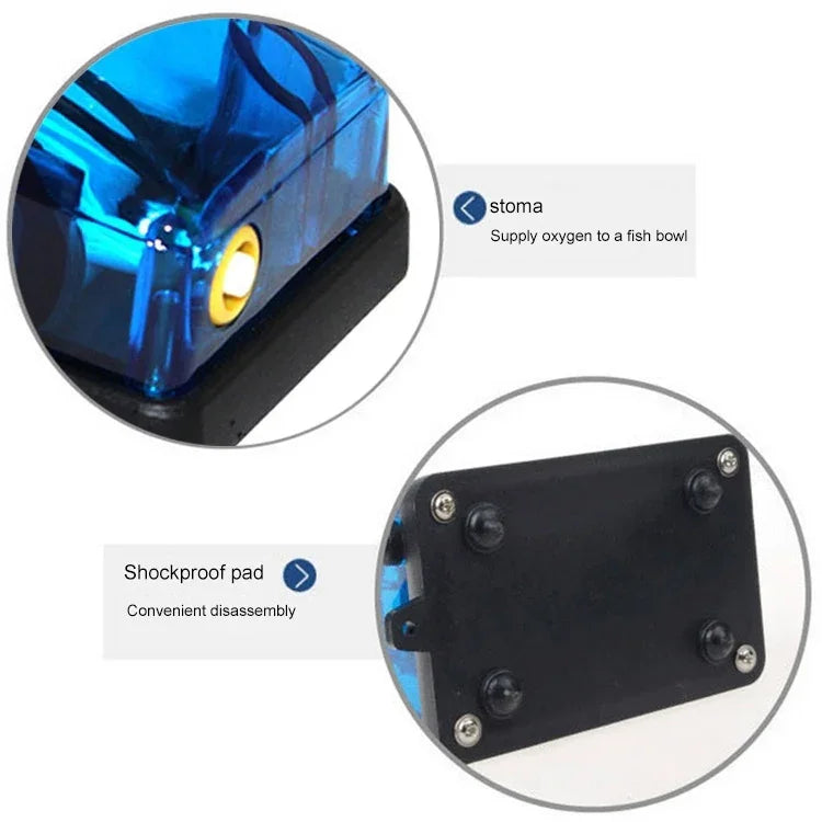 Pompe à air aquarium SOBO SB-248A 3W sortie unique débit réglable pompe à oxygène pour bac à poissons, 3W sortie unique