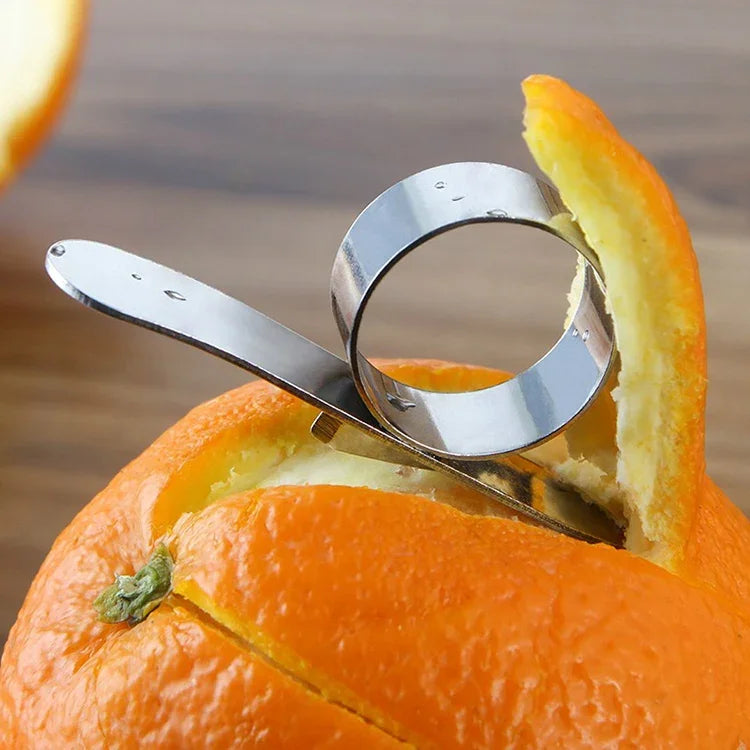 Lot de 5 éplucheurs à orange en acier inoxydable, 5 pièces en acier inoxydable