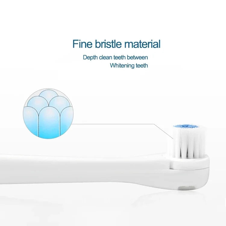 Brosse à dents électrique rotative étanche créative 2W pour la maison avec 4 têtes de brosse de rechange et base, 8500 tours par minute