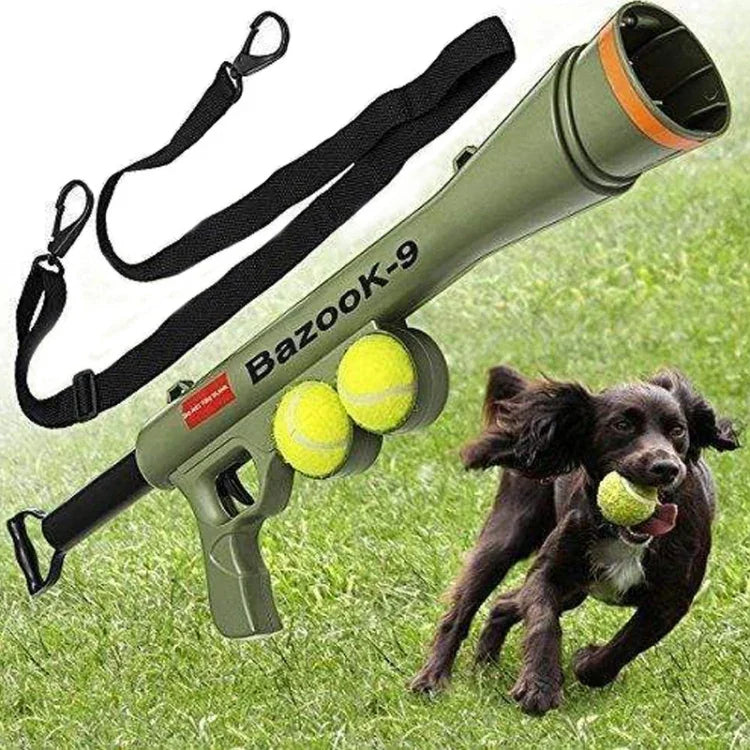 Lanceur de balles de tennis pour chien, jouet d'entraînement pour animaux de compagnie, avec télécommande et visée rapide, taille : 52 x 19 x 9 cm