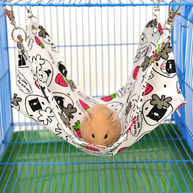 Hamac en toile pour animaux de compagnie, agréable et chaud, pour chat, hamster, tapis, lit pour animaux de compagnie, taille M, 33 x 30 cm, couleur aléatoire, taille : 33 x 30 cm