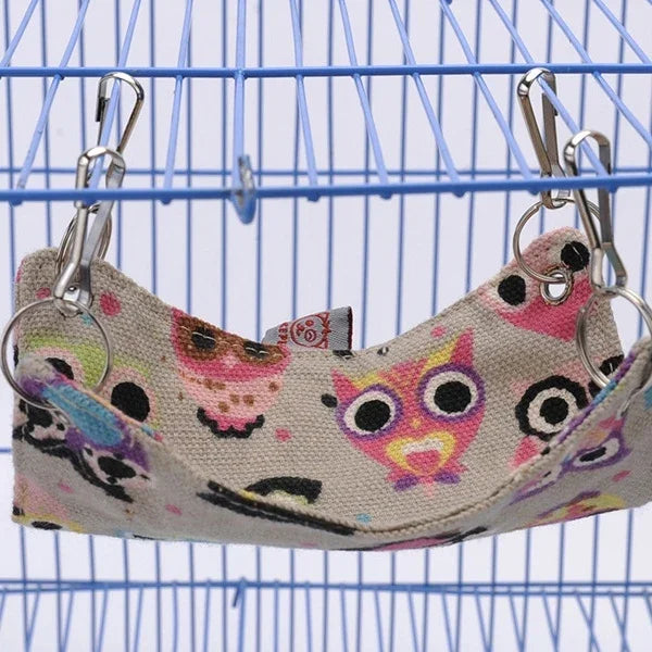 Hamac en toile pour animaux de compagnie, agréable et chaud, pour chat, hamster, tapis, lit pour animaux de compagnie, taille M, 33 x 30 cm, couleur aléatoire, taille : 33 x 30 cm