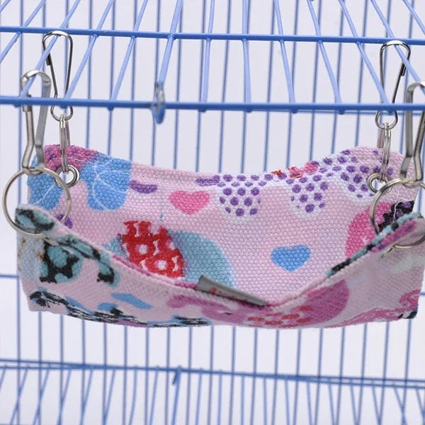Hamac en toile pour animaux de compagnie, agréable et chaud, pour chat, hamster, tapis, lit pour animaux de compagnie, taille M, 33 x 30 cm, couleur aléatoire, taille : 33 x 30 cm