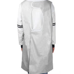 Tablier sans manches pour animaux de compagnie, robe de beauté, blouse d'esthéticienne pour animaux de compagnie, vêtement imperméable, tabliers de magasin pour animaux de compagnie, M, longueur : 93 cm, taille : M couleur : argent