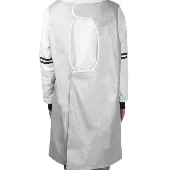 Tablier sans manches pour animaux de compagnie, robe de beauté, blouse d'esthéticienne pour animaux de compagnie, vêtement imperméable, tabliers de magasin pour animaux de compagnie, M, longueur : 93 cm, taille : M couleur : argent