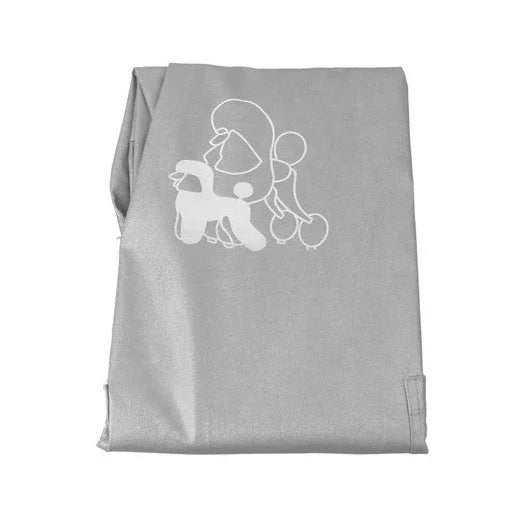 Tablier sans manches pour animaux de compagnie, robe de beauté, blouse d'esthéticienne pour animaux de compagnie, vêtement imperméable, tabliers de magasin pour animaux de compagnie, M, longueur : 93 cm, taille : M couleur : argent