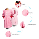 Tablier sans manches pour animaux de compagnie, robe de beauté, blouse d'esthéticienne pour animaux de compagnie, vêtement imperméable, tabliers de magasin pour animaux de compagnie, M, longueur : 93 cm, taille : M couleur : argent