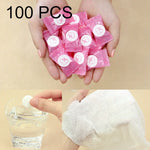 100 PCS Serviette en coton jetable portable style bonbon, Taille : 22*20cm, 100 PCS
