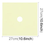 2 tampons de nettoyage ultra-fins en fibre pour surface de cuisinière à gaz, Taille : 27*27 cm (beige)