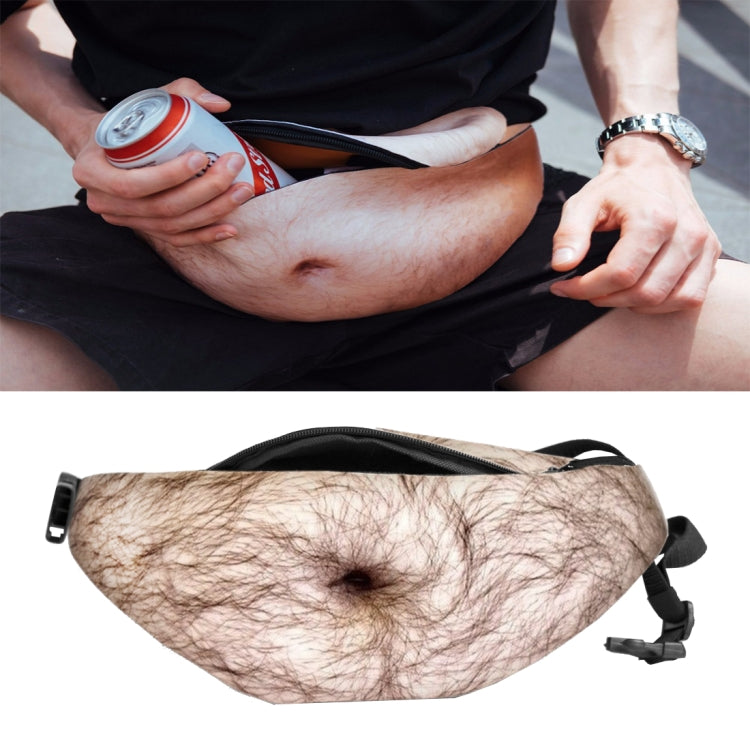 Sac de taille extérieur créatif et amusant en forme de ventre artificiel anti-harcèlement, sac de sport portable multifonction unisexe, HC0879A, HC0879B, HC0879C, HC0879D, HC0879E, HC0879F