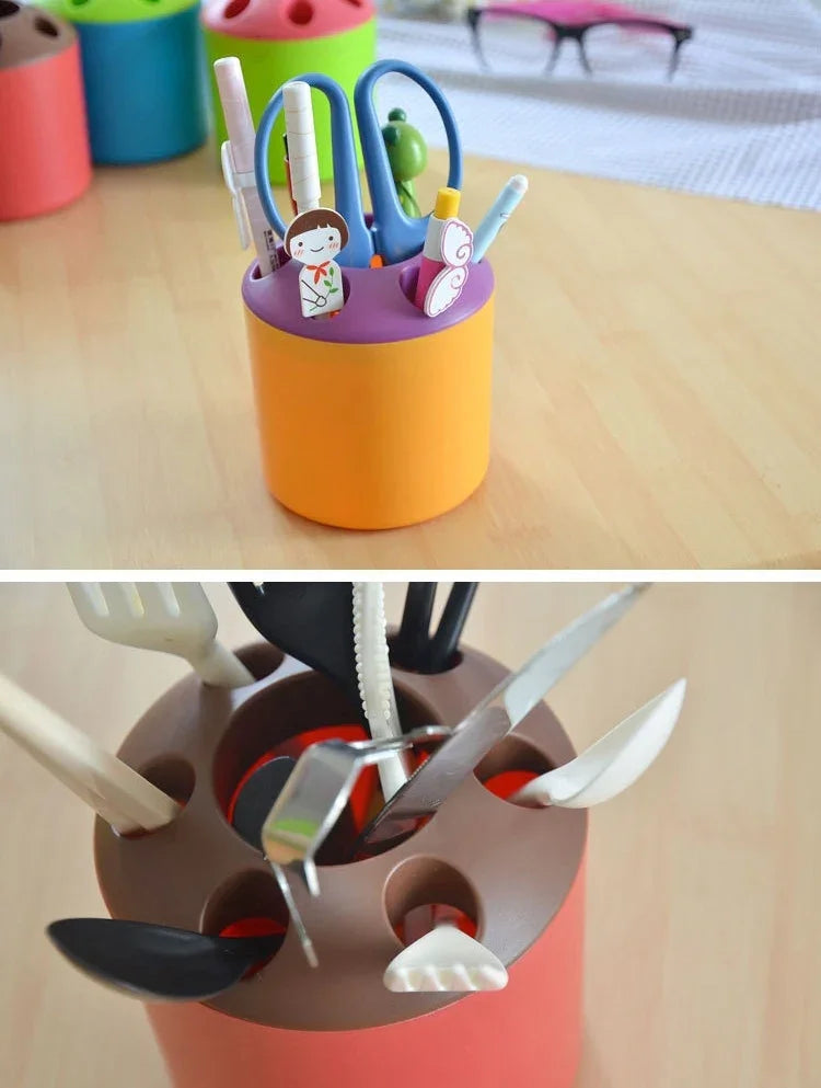 Lot de 10 boîtes de rangement multifonction créatives pour stylos, brosses à dents, fournitures scolaires et de bureau, couleur aléatoire, porte-stylo