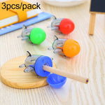 3 taille-crayons créatifs mignons de style petit avion, machine mécanique, fournitures scolaires de bureau, livraison de couleur aléatoire, style avion