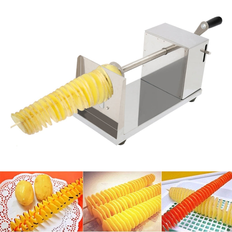 Coupe-Frites Manuelles en Spirale en Acier Inoxydable Tornado Tower, Coupe-Frites Manuelles Rotatives