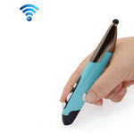 Souris sans fil intelligente portative 2,4 GHz innovante de style stylo pour PC portable, rouge, bleu, gris