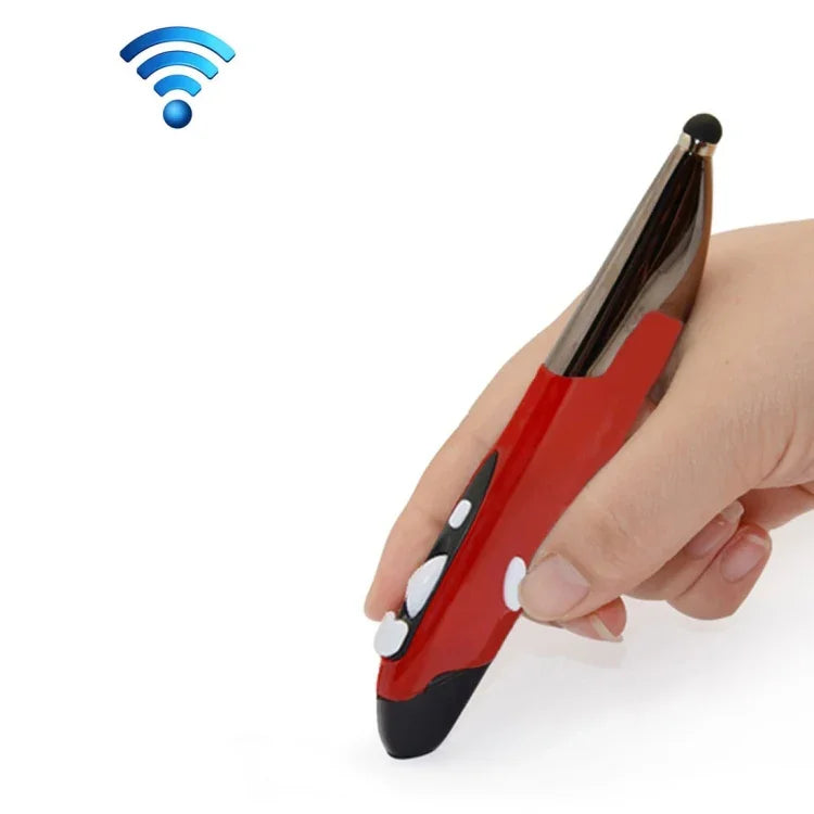 Souris sans fil intelligente portative 2,4 GHz innovante de style stylo pour PC portable, rouge, bleu, gris