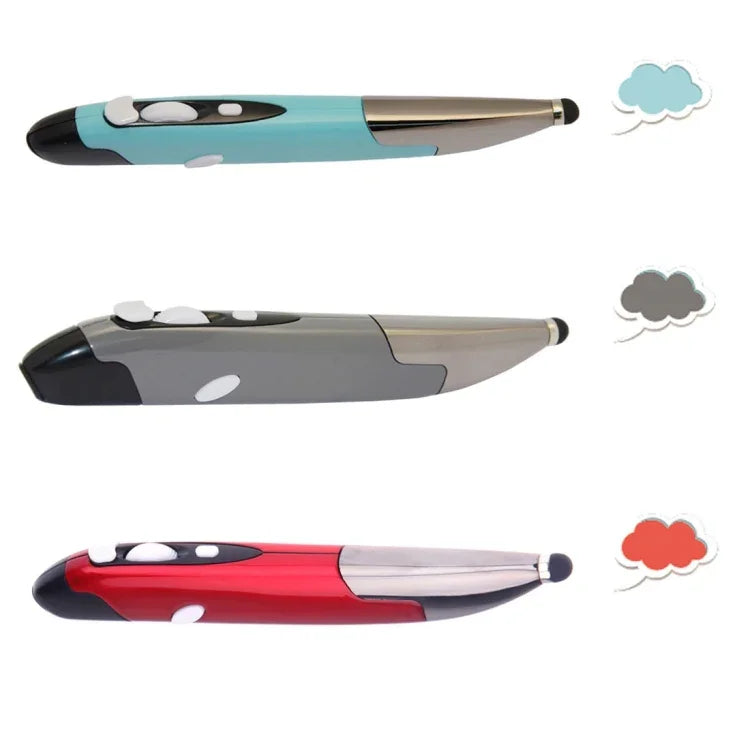 Souris sans fil intelligente portative 2,4 GHz innovante de style stylo pour PC portable, rouge, bleu, gris
