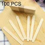 100 spatules en bois de 15 cm, outils d'épilation à la cire, bâtonnets de glace, outils d'épilation à la cire
