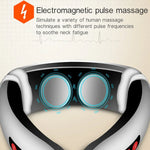 Masseur corporel électrique à impulsions électriques pour le dos, le cou et les épaules, avec chargement USB et batterie de 1300 mAh